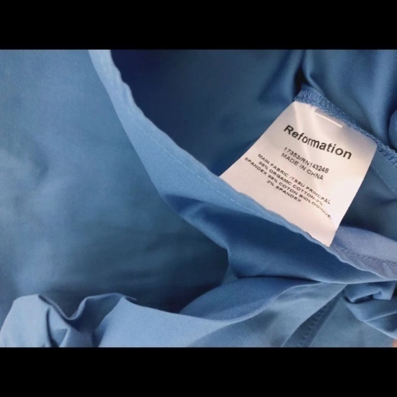 Reformation Michaela Dress in Azure *NWT* - Picture 7 of 7